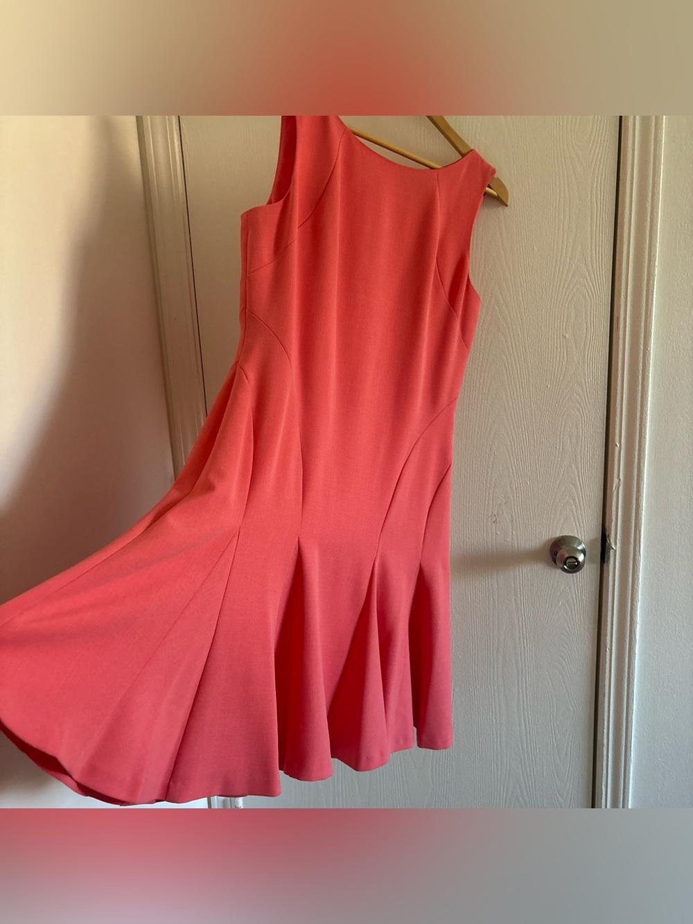 Lauren Ralph Lauren Coral Fit & Flare Dress Women’s Size 16 Sleeveless Elegant